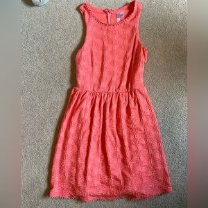 Sleeveless Coral Dress